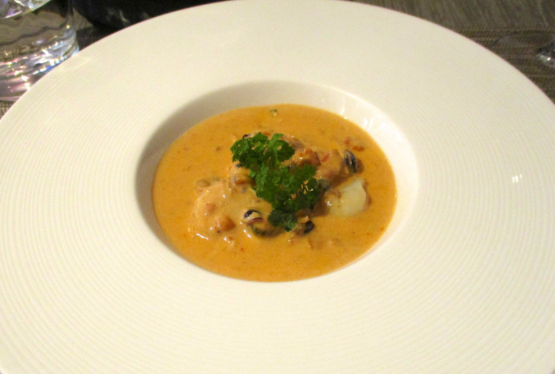 Scallop and mushroom bisque