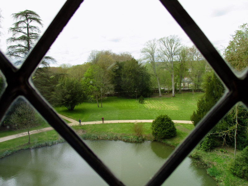 View of grounds from staircase