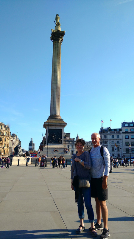 Larry and Danielle, Trafalgar Square
