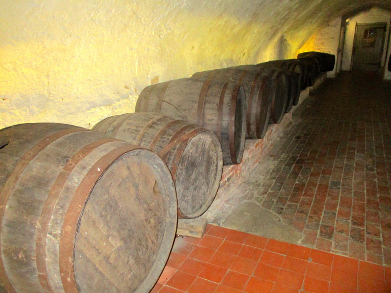 Old wooden casks