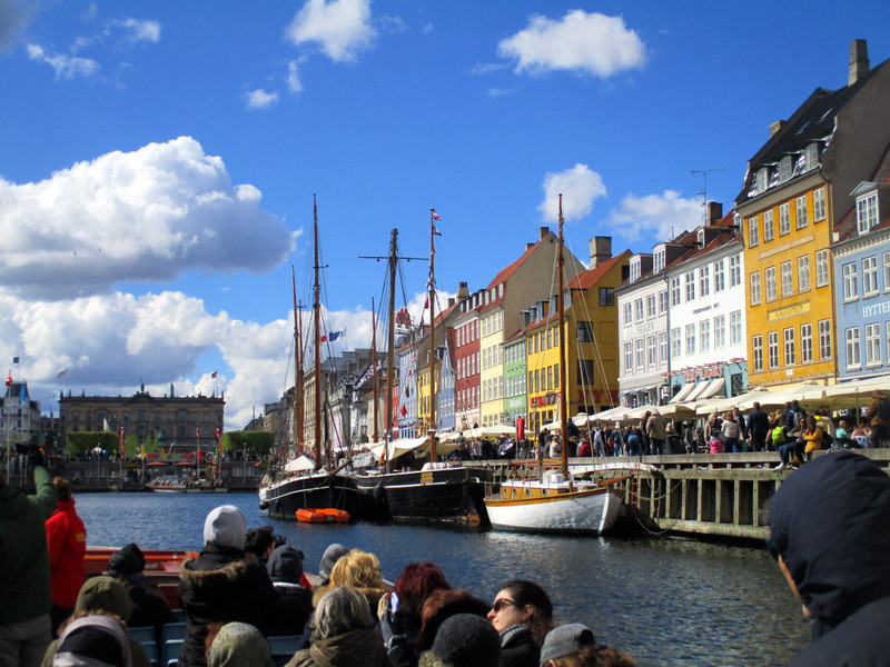 Returning to Nyhavn on tour boat