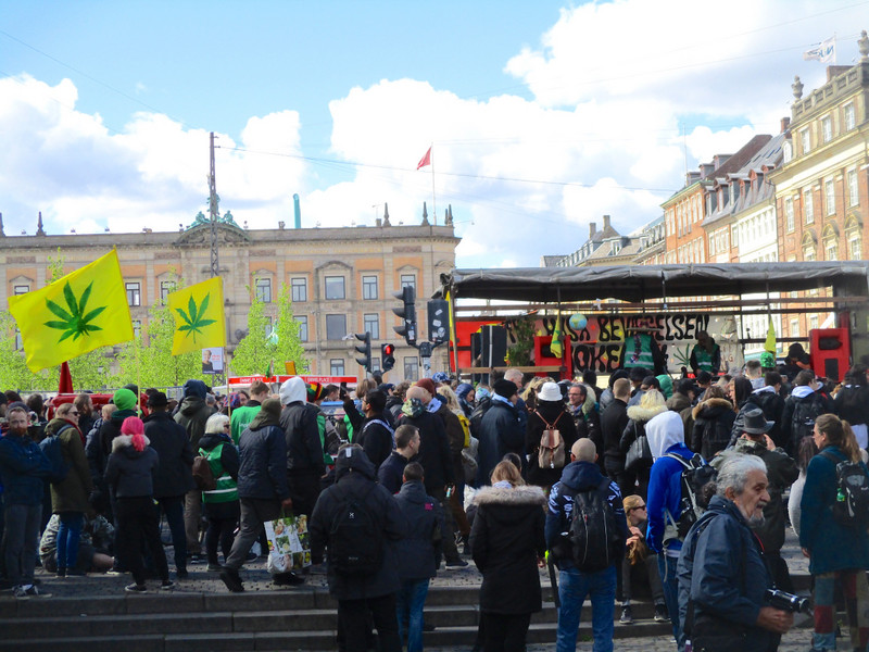 Marijuana convention at Nyhavn