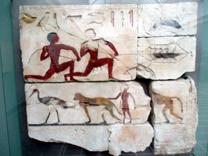 Egyptian tomb fragment, c. 2550 BC