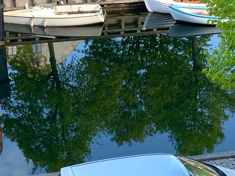 Morning reflections in canal