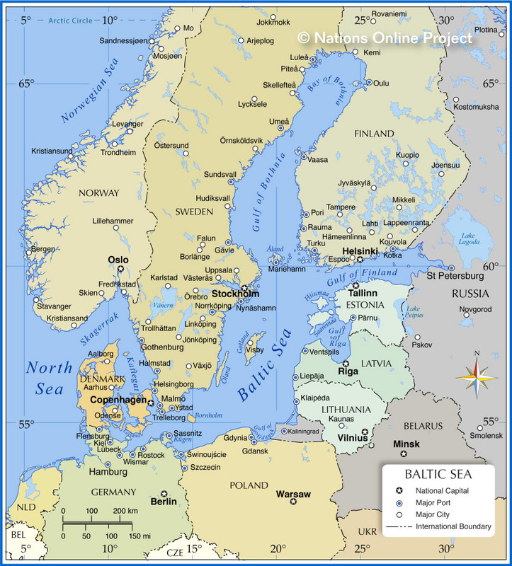 Baltic Sea map
