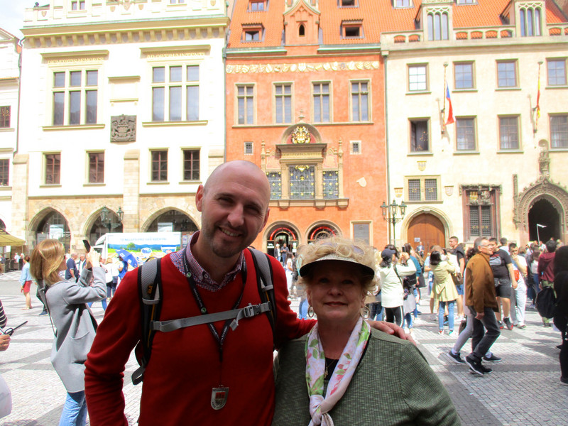 Dee with our guide, Marek