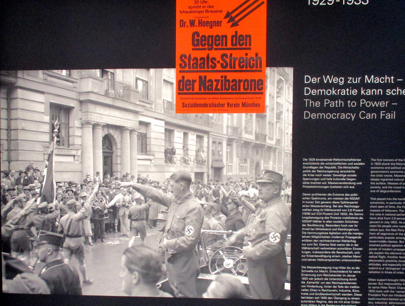 Exhibit inside Nazi Documentation Center