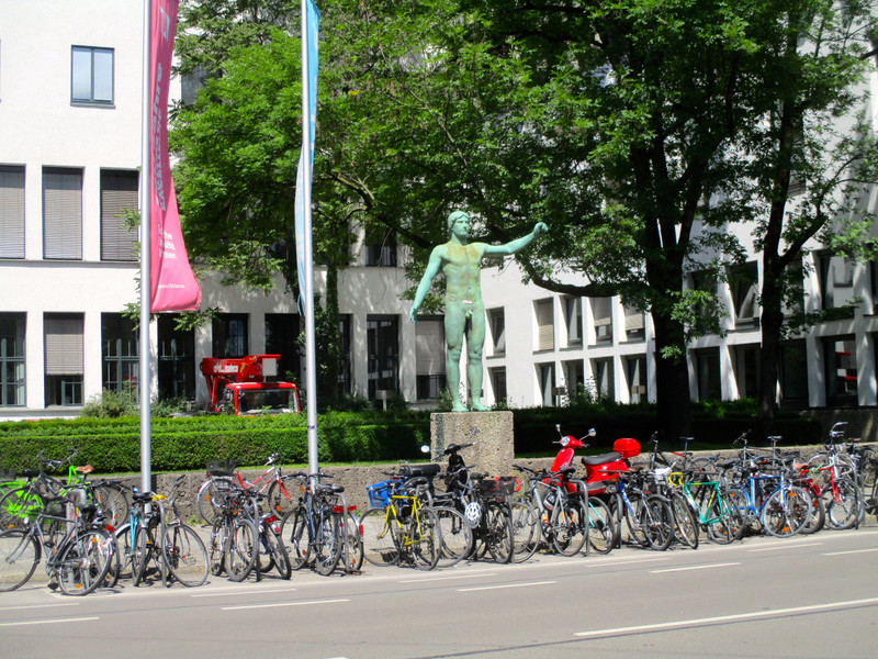 Statue at German Technical University (TUM)