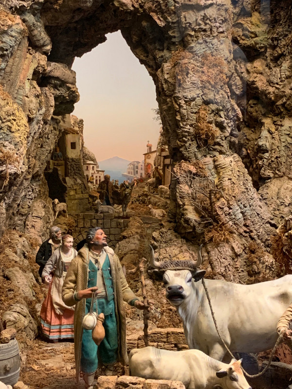 Detail of manger/nativity scene