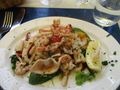 Seafood salad with squid and shrimp at La Maison Douce