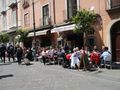 Packed cafe on Corso Italia