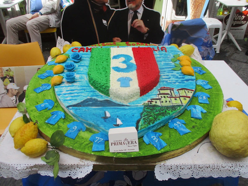 Cake honoring local soccer team