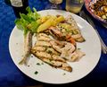Grilled fish platter at Il Convivio