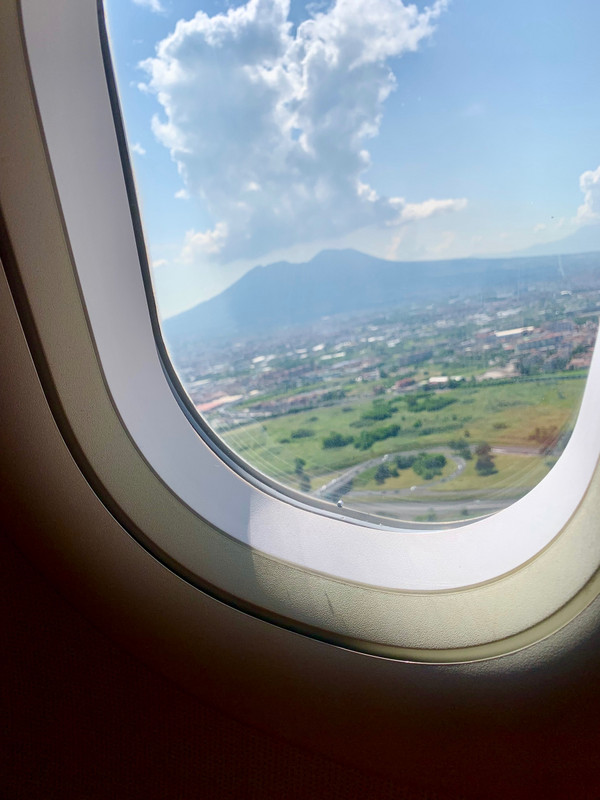 Soon after take-off from Napoli