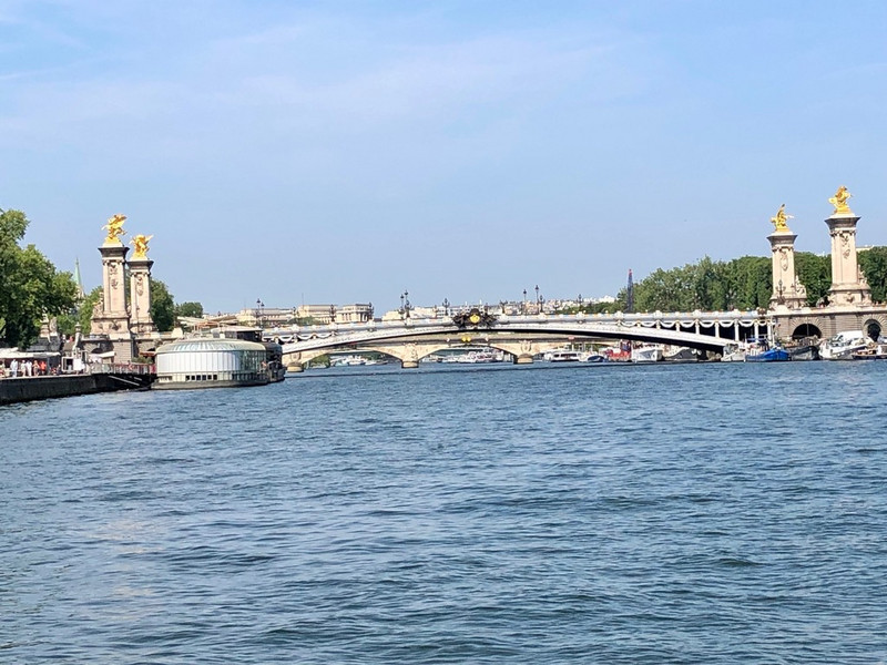 Approaching the Pont Alexandre III bridge
