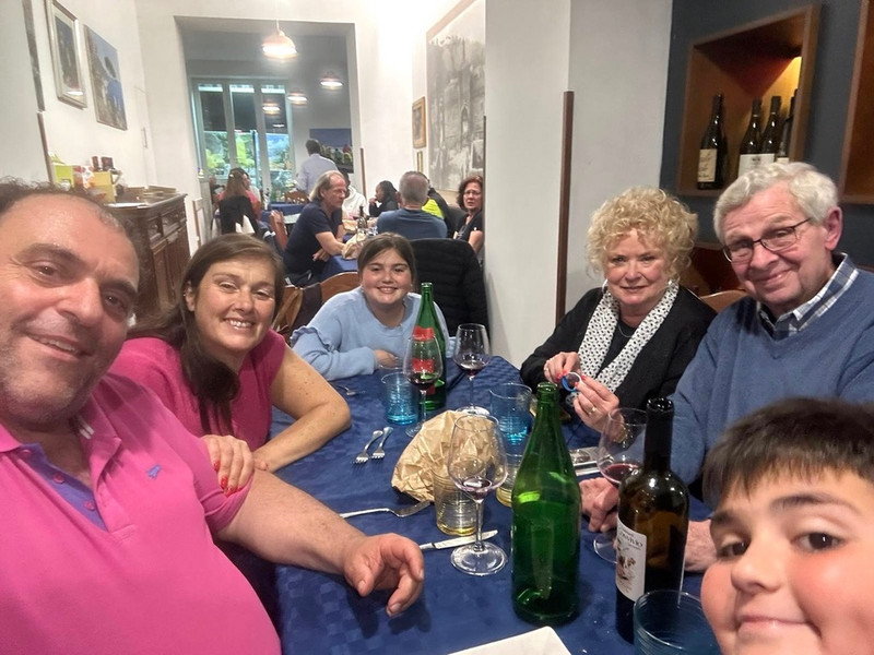 Dinner with Francesco and family