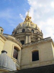 View of dome from museum cafe