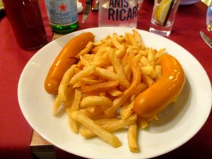 Sausages and frites