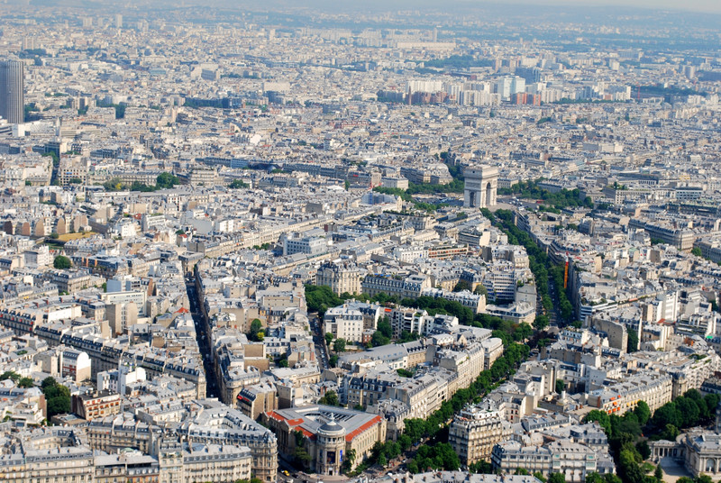 View toward Arc de Triomphe