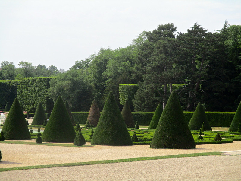 Section of formal gardens, west side of château