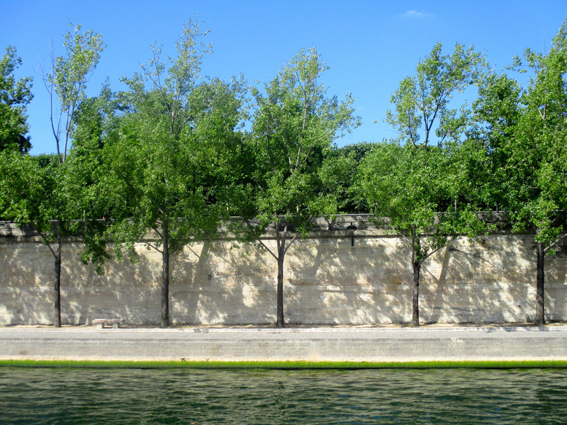 Peaceful quay along the Right Bank of the Seine.