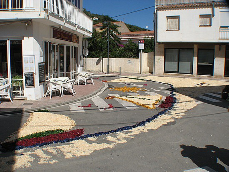 The feast of Corpus floral carpet 