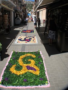 The feast of Corpus floral carpet 