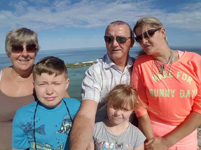The Family at Eagle Bluff Lookout