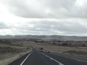 The drive into Canberra