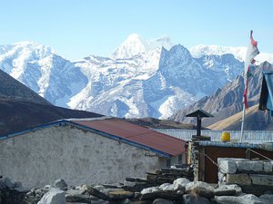 Looking down to Dengboche