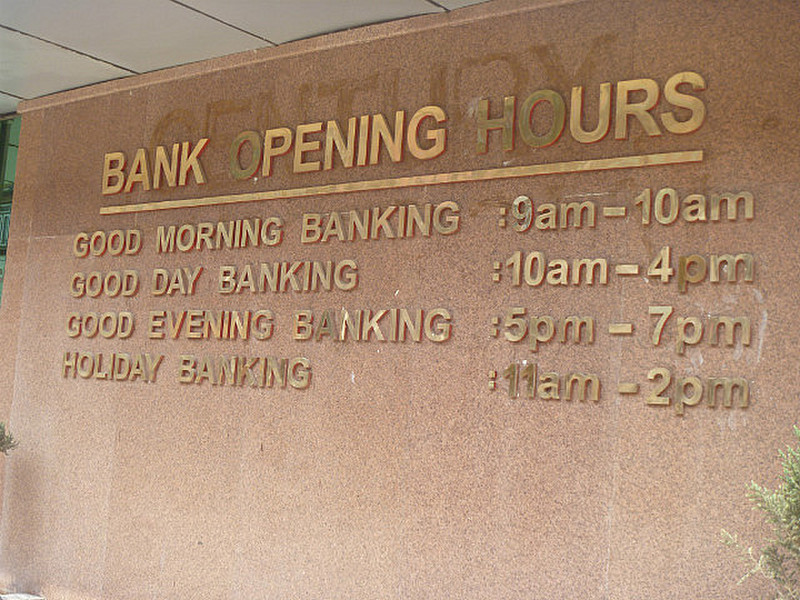 Polite Banking Hours