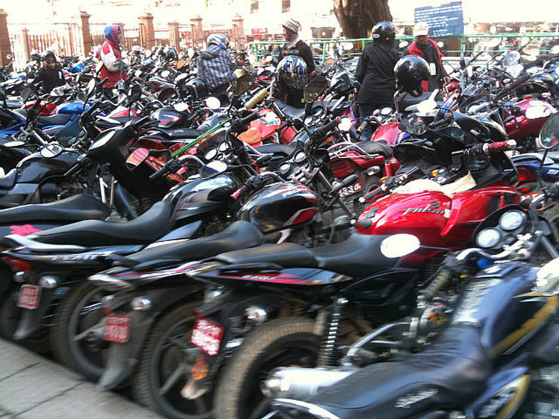 Motorbikes everywhere!