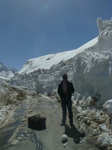 Walls of snow