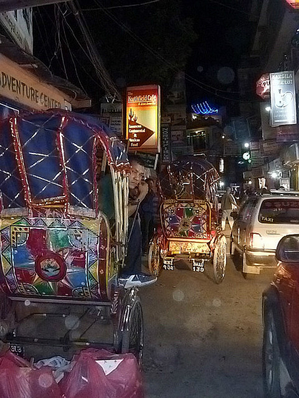 Rickshaws in Thamel