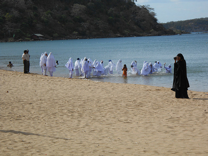 Swimming with Burkas on