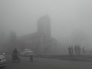 Fog brought poor visability