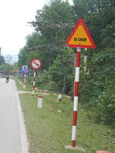 Many road signs