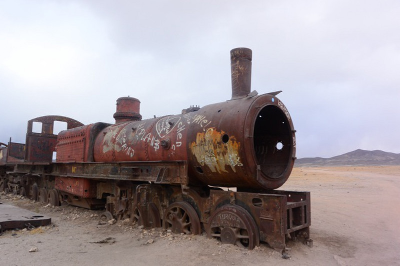 Graveyard of old trains