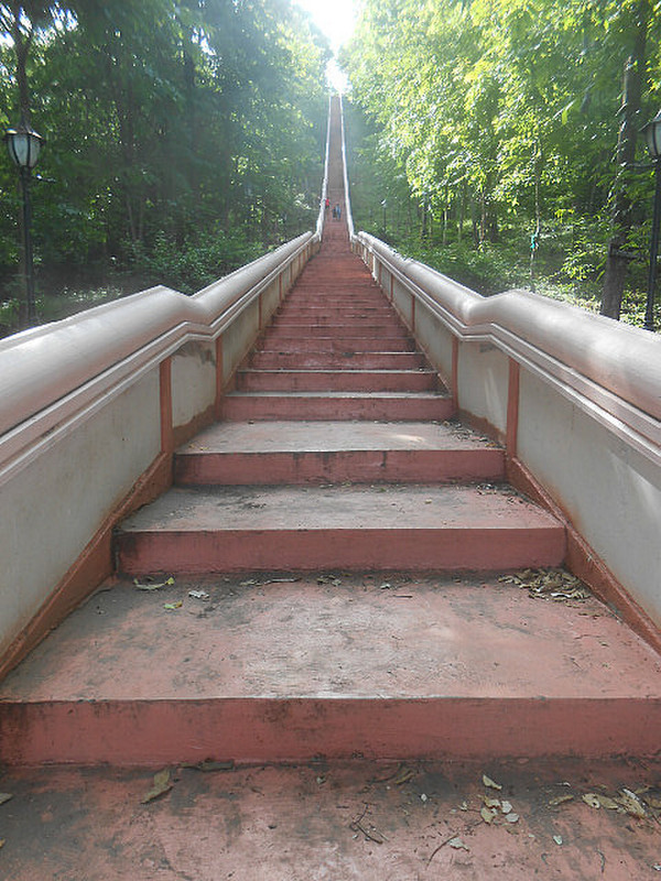 Stairs up to the temple