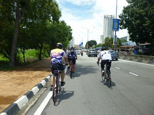 Ended up cycling the last 20km with road race