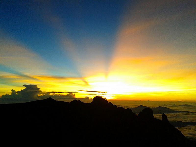 Sunrise on the mountain