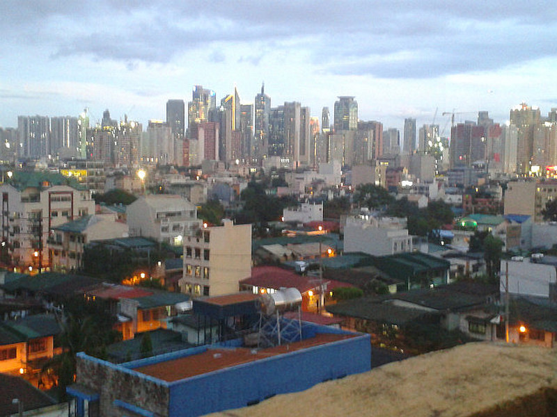 Manila evening skyline