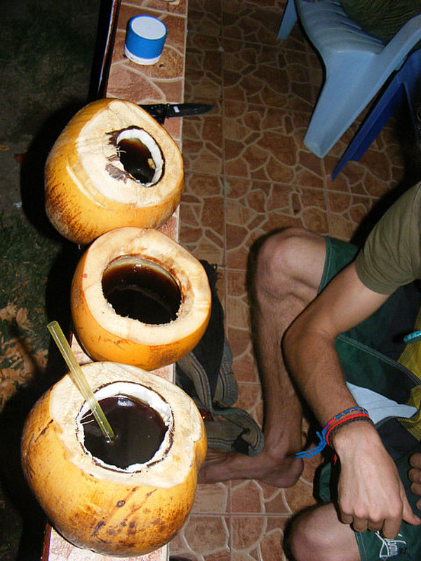Coconut, rum punch
