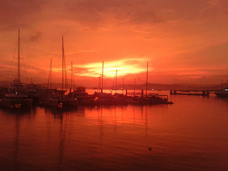 Sunset at Royal Langkawi Yacht Club