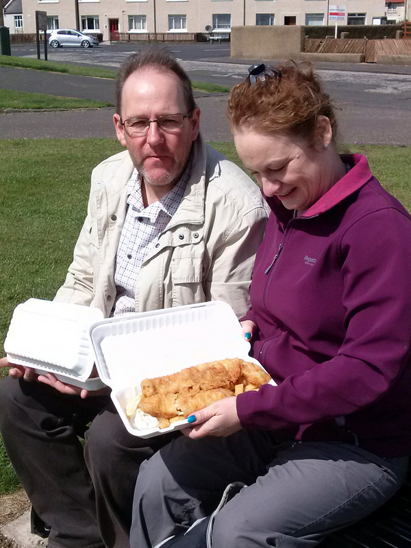 Fish supper from the Wee Hurrie in Troon