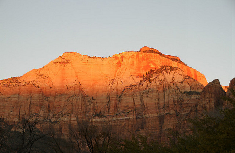 Sunrise Over Zion Canyon