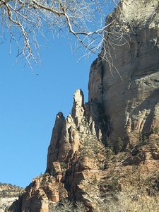 Sunny Winter&#39;s Day in Heavenly Zion