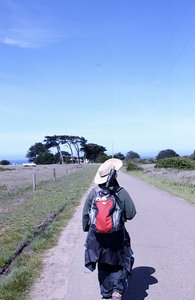 Hiking out to Point Cabrillo Light Station