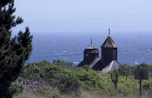 Fort  Ross , a historic  Russian settlement in CA