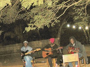 music and campfire at Mabuya Camp